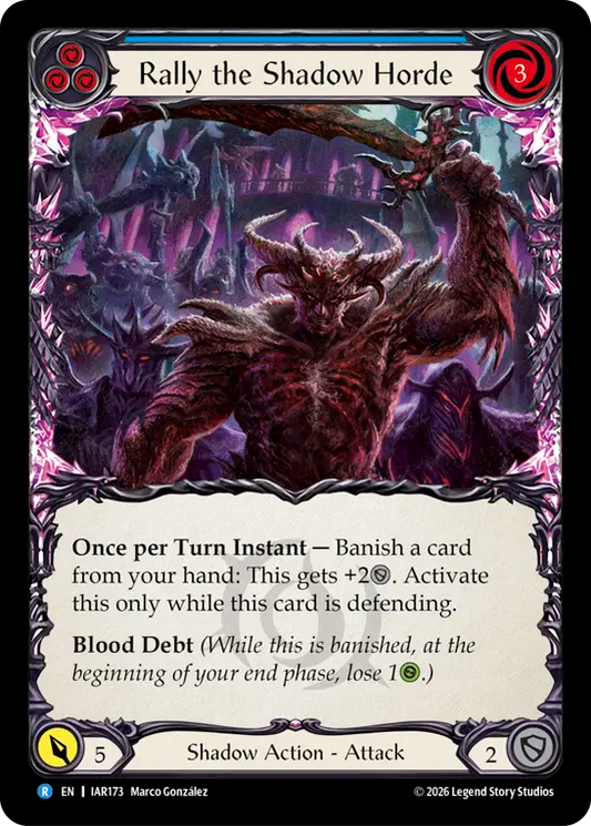 Rally the Shadow Horde (Blue) IAR173 (Usurp the Shadow Throne)