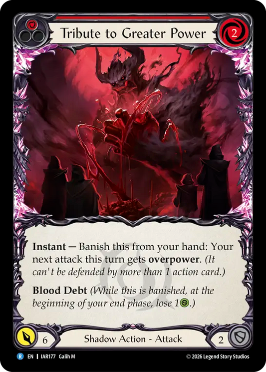 Tribute to Greater Power (Red) IAR177 (Usurp the Shadow Throne)