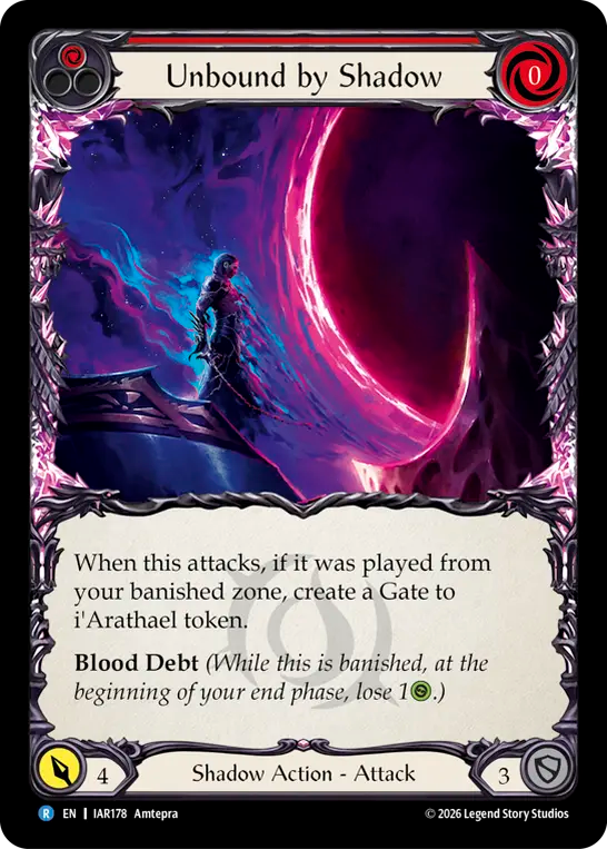 Unbound by Shadow (Red) IAR178 (Usurp the Shadow Throne)