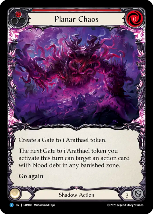 Planar Chaos Rainbow Foil (Red) IAR180 (Usurp the Shadow Throne)