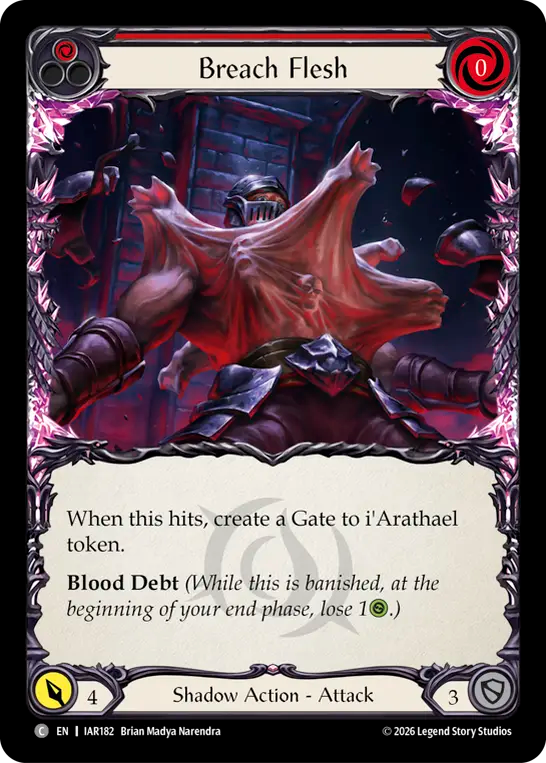 Breach Flesh (Red) IAR182 (Usurp the Shadow Throne)