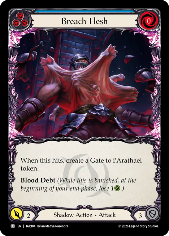Breach Flesh (Blue) IAR184 (Usurp the Shadow Throne)