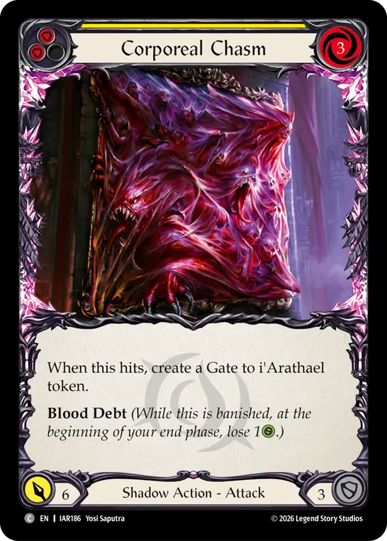 Corporeal Chasm (Yellow) IAR186 (Usurp the Shadow Throne)
