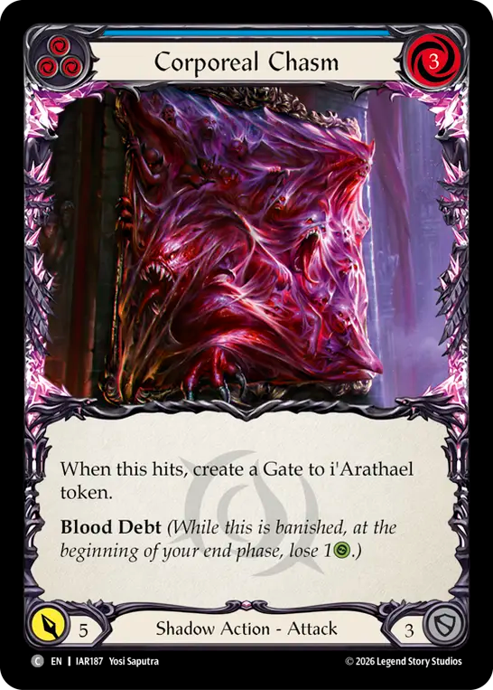 Corporeal Chasm (Blue) IAR187 (Usurp the Shadow Throne)
