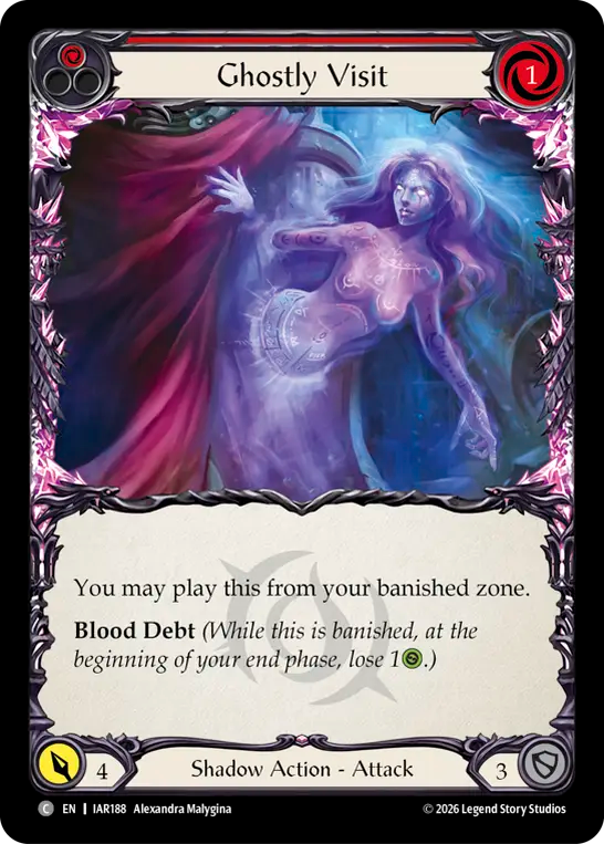 Ghostly Visit (Red) IAR188 (Usurp the Shadow Throne)