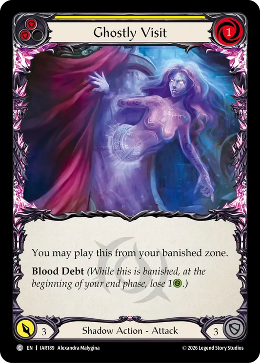 Ghostly Visit (Yellow) IAR189 (Usurp the Shadow Throne)