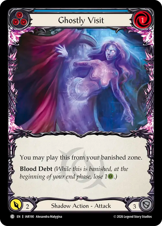 Ghostly Visit (Blue) IAR190 (Usurp the Shadow Throne)
