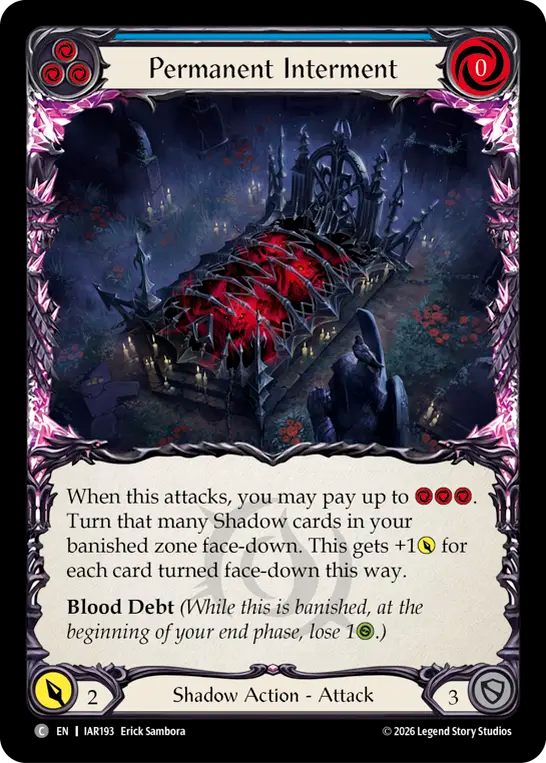 Permanent Interment (Blue) IAR193 (Usurp the Shadow Throne)