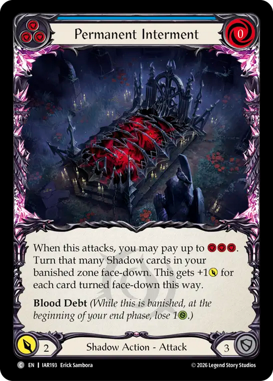 Permanent Interment (Blue) IAR193 (Usurp the Shadow Throne)