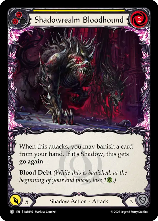 Shadowrealm Bloodhound (Yellow) IAR195 (Usurp the Shadow Throne)