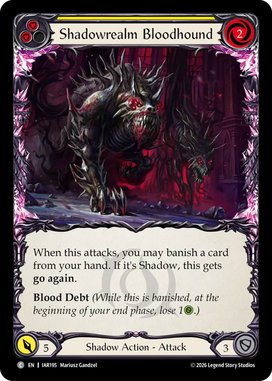 Shadowrealm Bloodhound (Yellow) IAR195 (Usurp the Shadow Throne)