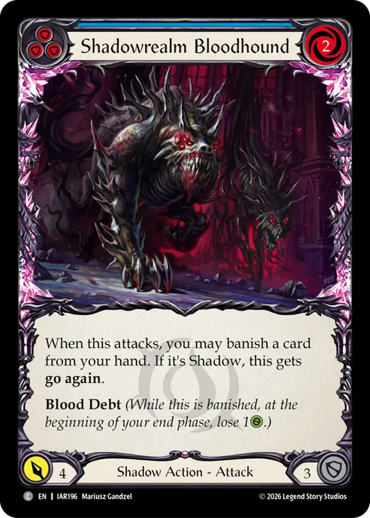 Shadowrealm Bloodhound (Blue) IAR196 (Usurp the Shadow Throne)