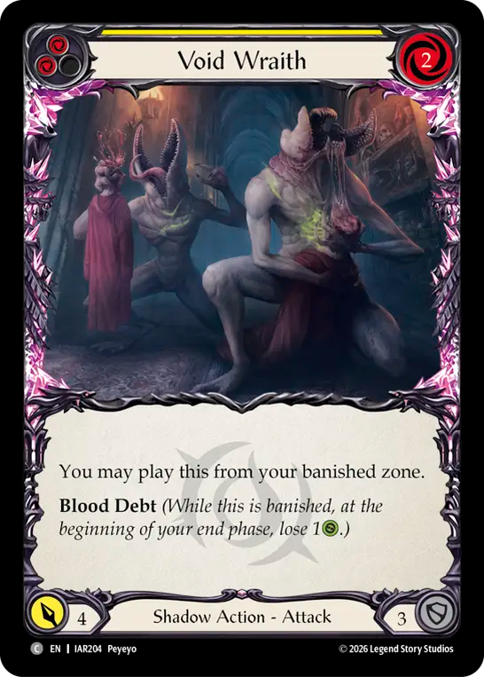 Void Wraith (Yellow) IAR204 (Usurp the Shadow Throne)