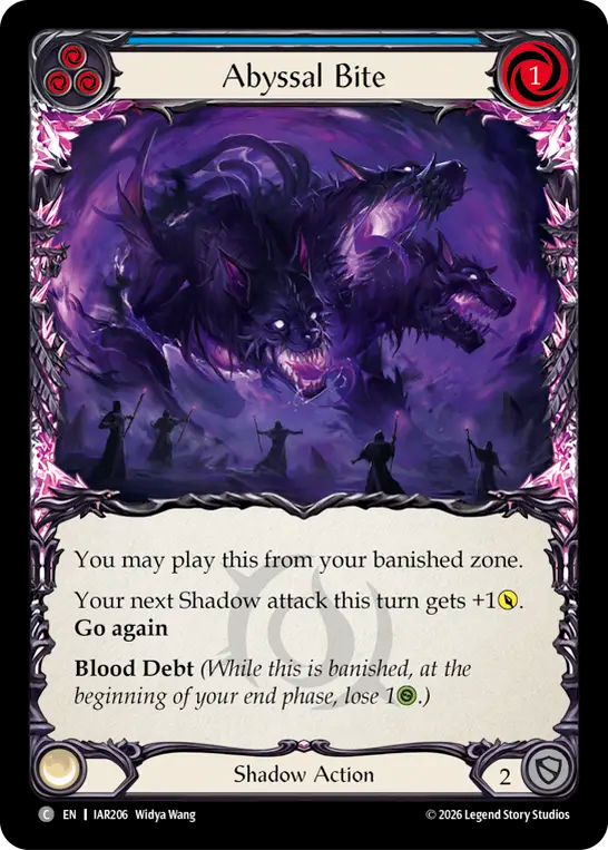 Abyssal Bite (Blue) IAR206 (Usurp the Shadow Throne)