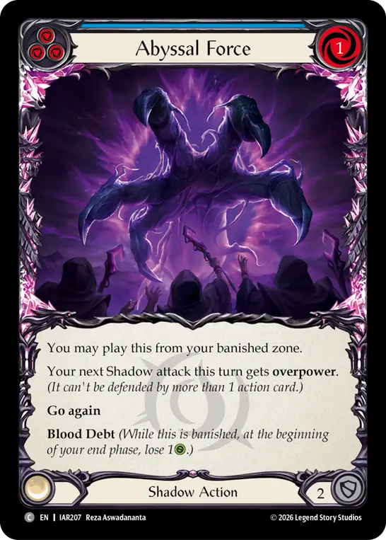 Abyssal Force (Blue) IAR207 (Usurp the Shadow Throne)