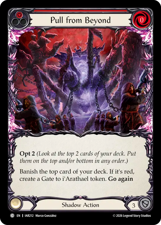 Pull from Beyond (Red) IAR212 (Usurp the Shadow Throne)