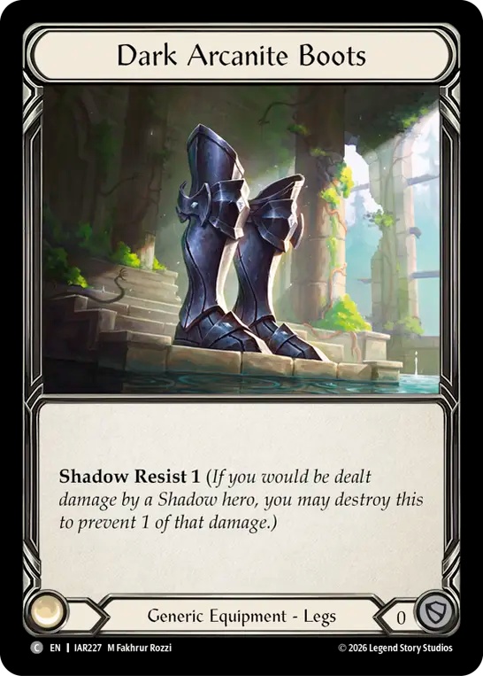 Dark Arcanite Boots IAR227 (Usurp the Shadow Throne)