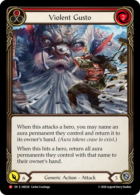 Violent Gusto (Red) IAR228 (Usurp the Shadow Throne)