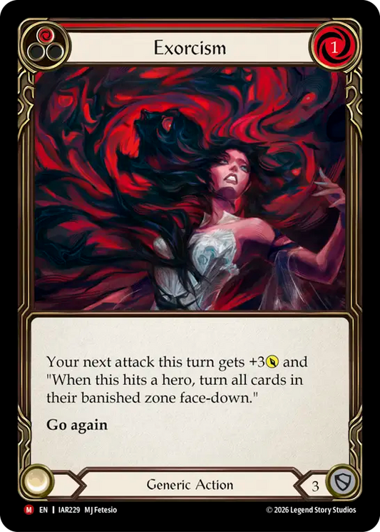 Exorcism Rainbow Foil (Red) IAR229 (Usurp the Shadow Throne)