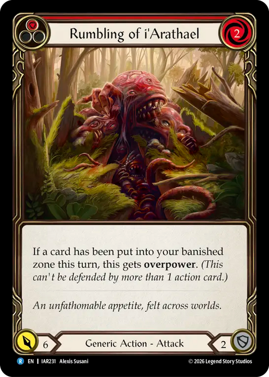Rumbling of i'Arathael (Red) IAR231 (Usurp the Shadow Throne)