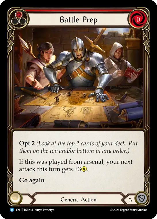 Battle Prep (Red) IAR233 (Usurp the Shadow Throne)