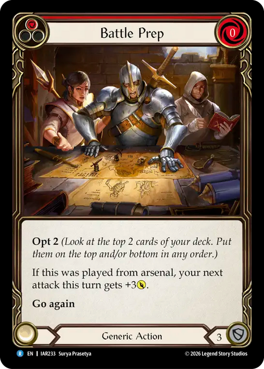 Battle Prep Rainbow Foil (Red) IAR233 (Usurp the Shadow Throne)