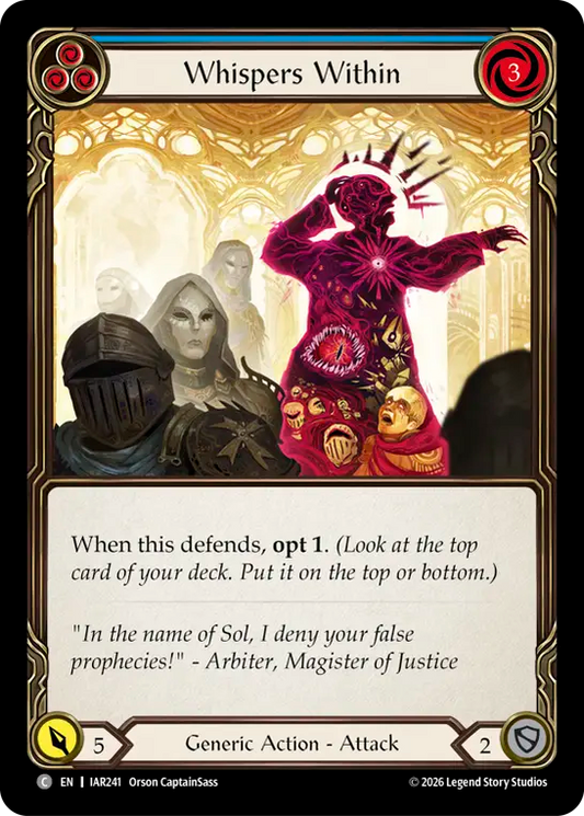 Whispers Within (Blue) IAR241 (Usurp the Shadow Throne)