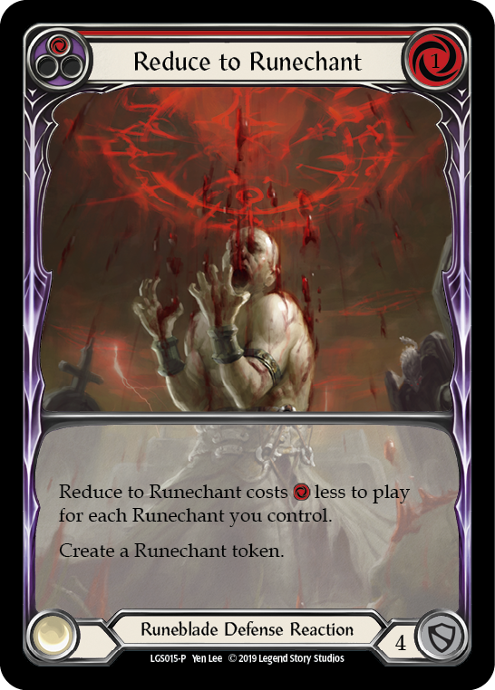 Reduce to Runechant Extended Art (Red) LGS015 (Promo)