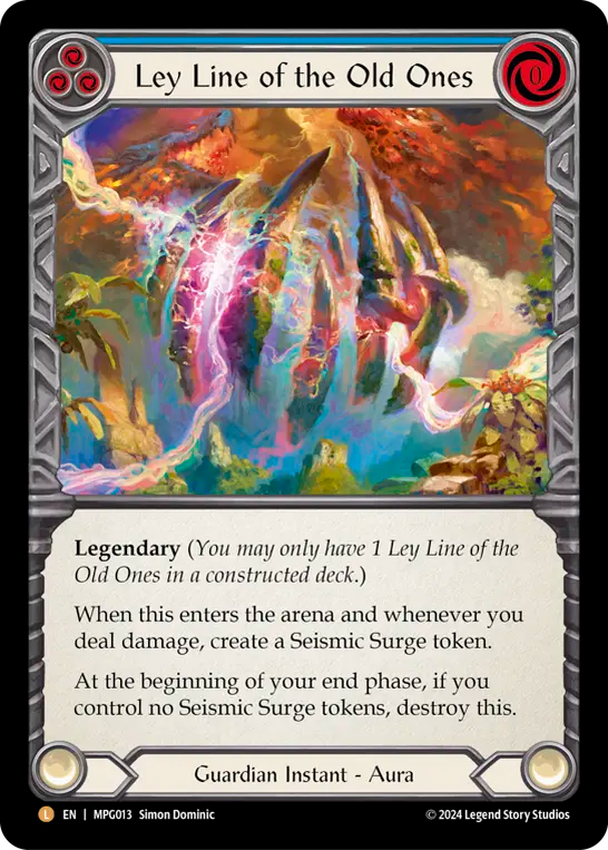 Ley Line of the Old Ones Rainbow Foil (Blue) MPG013 (Mastery Pack Guardian)