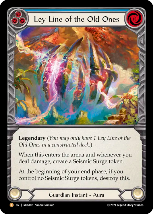 Ley Line of the Old Ones Rainbow Foil (Blue) MPG013 (Mastery Pack Guardian)