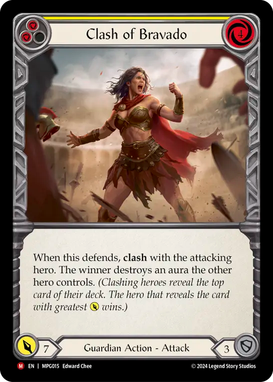 Clash of Bravado (Yellow) MPG015 (Mastery Pack Guardian)