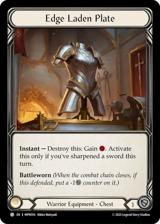 Edge Laden Plate MPW014 (Mastery Pack Warrior)