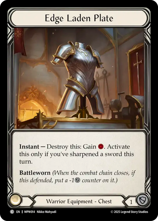 Edge Laden Plate MPW014 (Mastery Pack Warrior)