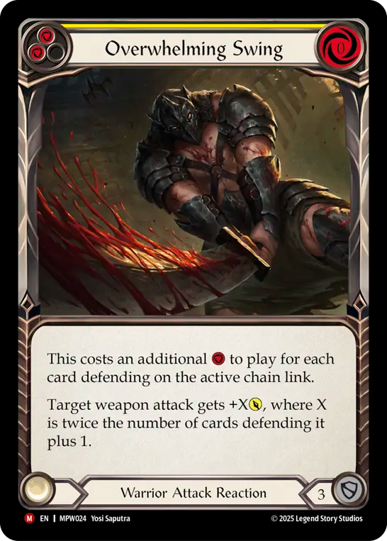 Overwhelming Swing (Yellow) MPW024 (Mastery Pack Warrior)