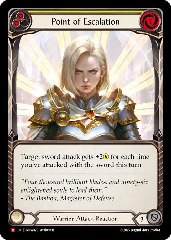 Point of Escalation (Yellow) MPW025 (Mastery Pack Warrior)