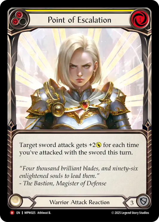 Point of Escalation (Yellow) MPW025 (Mastery Pack Warrior)