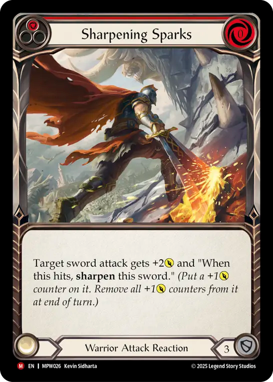 Sharpening Sparks (Red) MPW026 (Mastery Pack Warrior)