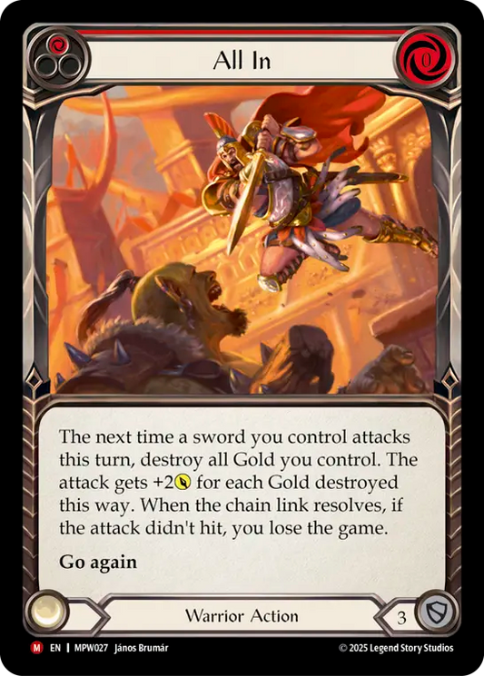 All In (Red) MPW027 (Mastery Pack Warrior)
