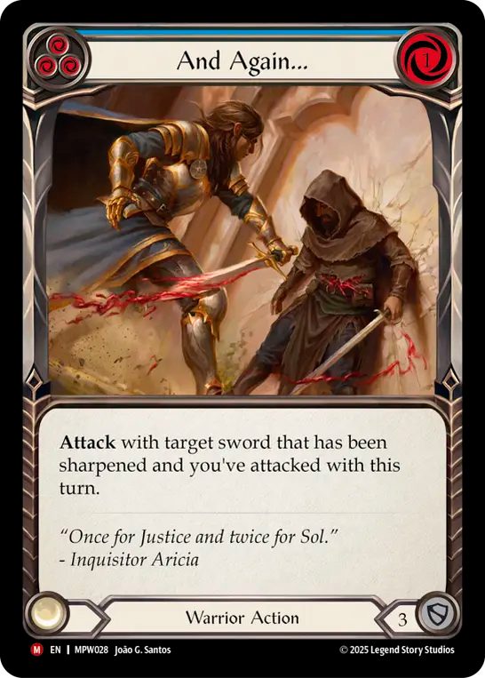 And Again... (Blue) MPW028 (Mastery Pack Warrior)