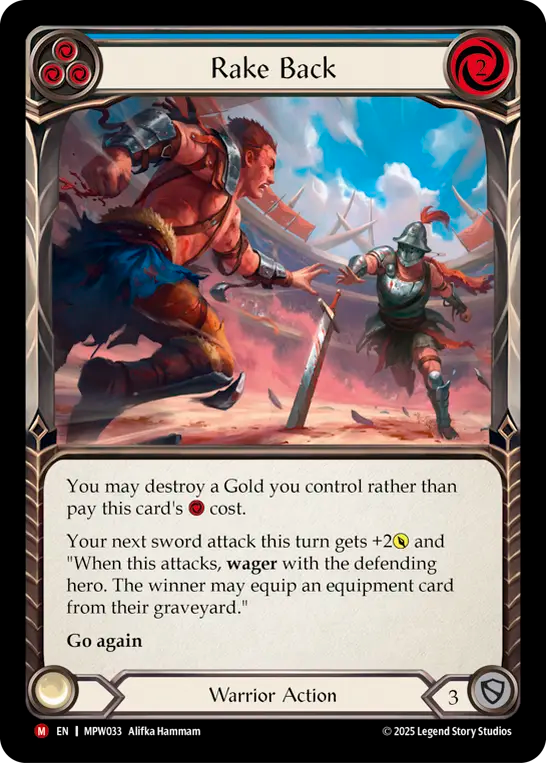 Rake Back (Blue) MPW033 (Mastery Pack Warrior)