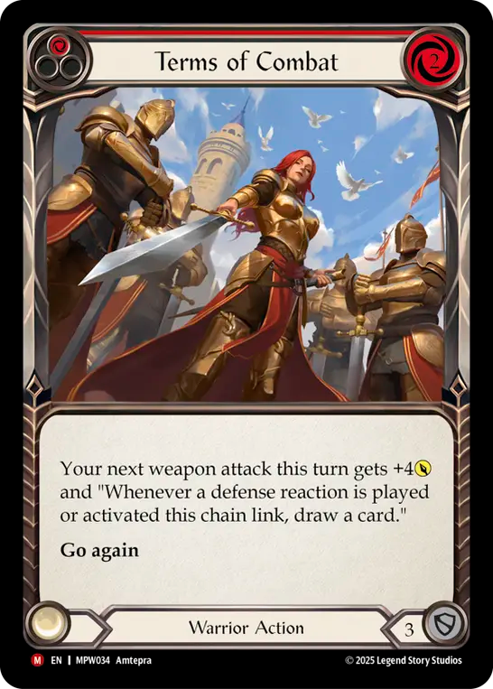 Terms of Combat (Red) MPW034 (Mastery Pack Warrior)