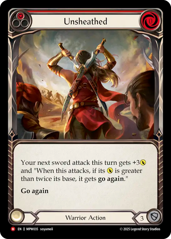 Unsheathed (Red) MPW035 (Mastery Pack Warrior)
