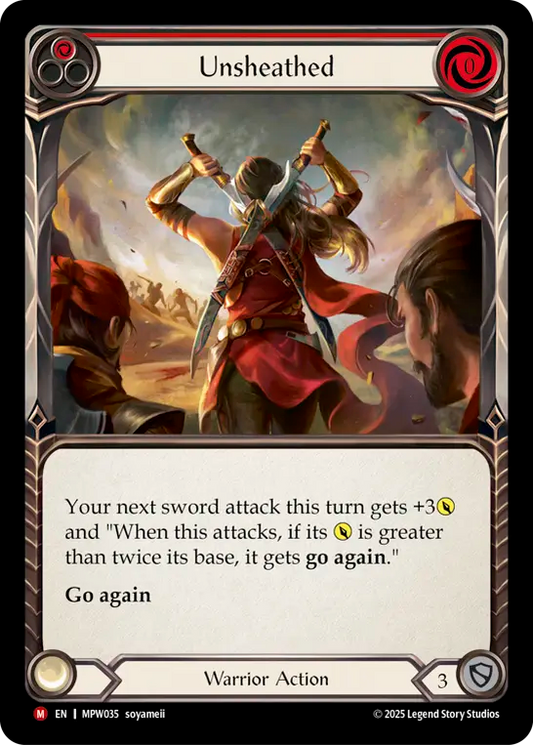 Unsheathed (Red) MPW035 (Mastery Pack Warrior)