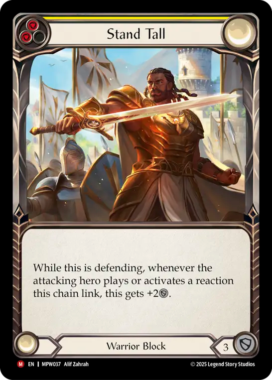 Stand Tall (Yellow) MPW037 (Mastery Pack Warrior)