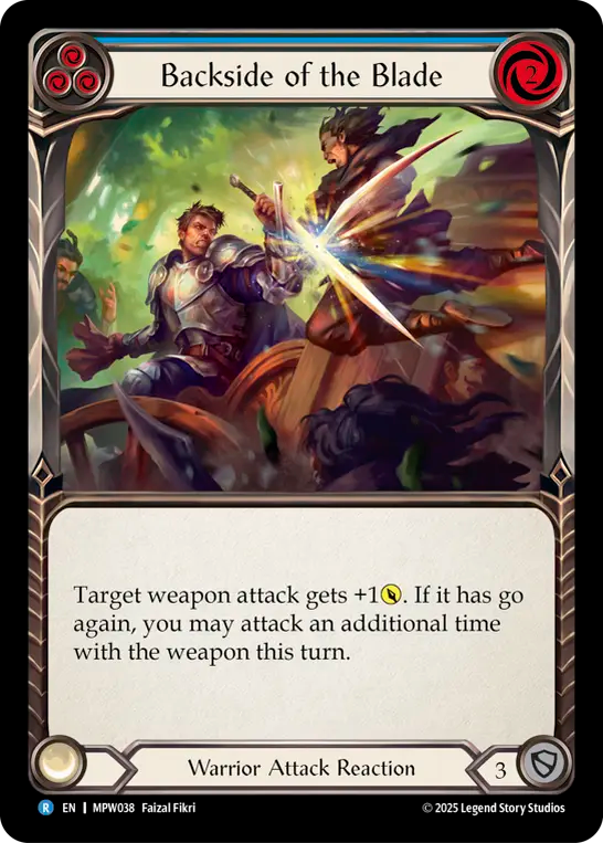 Backside of the Blade (Blue) MPW038 (Mastery Pack Warrior)