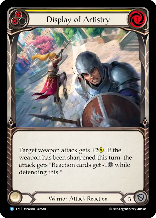 Display of Artistry (Yellow) MPW040 (Mastery Pack Warrior)