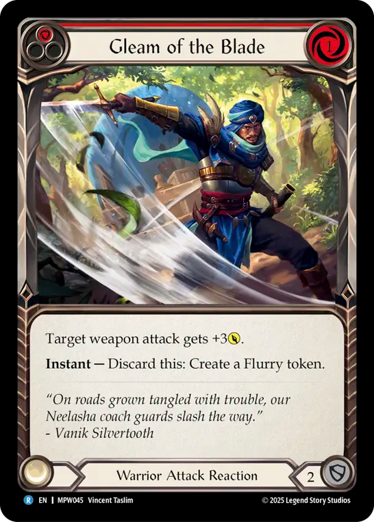 Gleam of the Blade (Red) MPW045 (Mastery Pack Warrior)