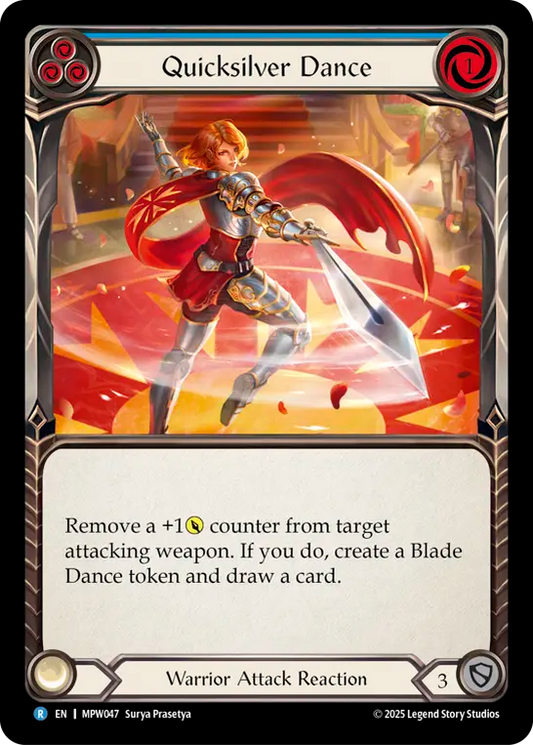 Quicksilver Dance Rainbow Foil (Blue) MPW047 (Mastery Pack Warrior)