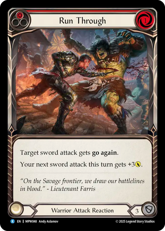Run Through Rainbow Foil (Red) MPW048 (Mastery Pack Warrior)