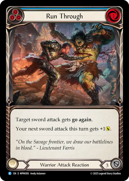 Run Through (Blue) MPW050 (Mastery Pack Warrior)